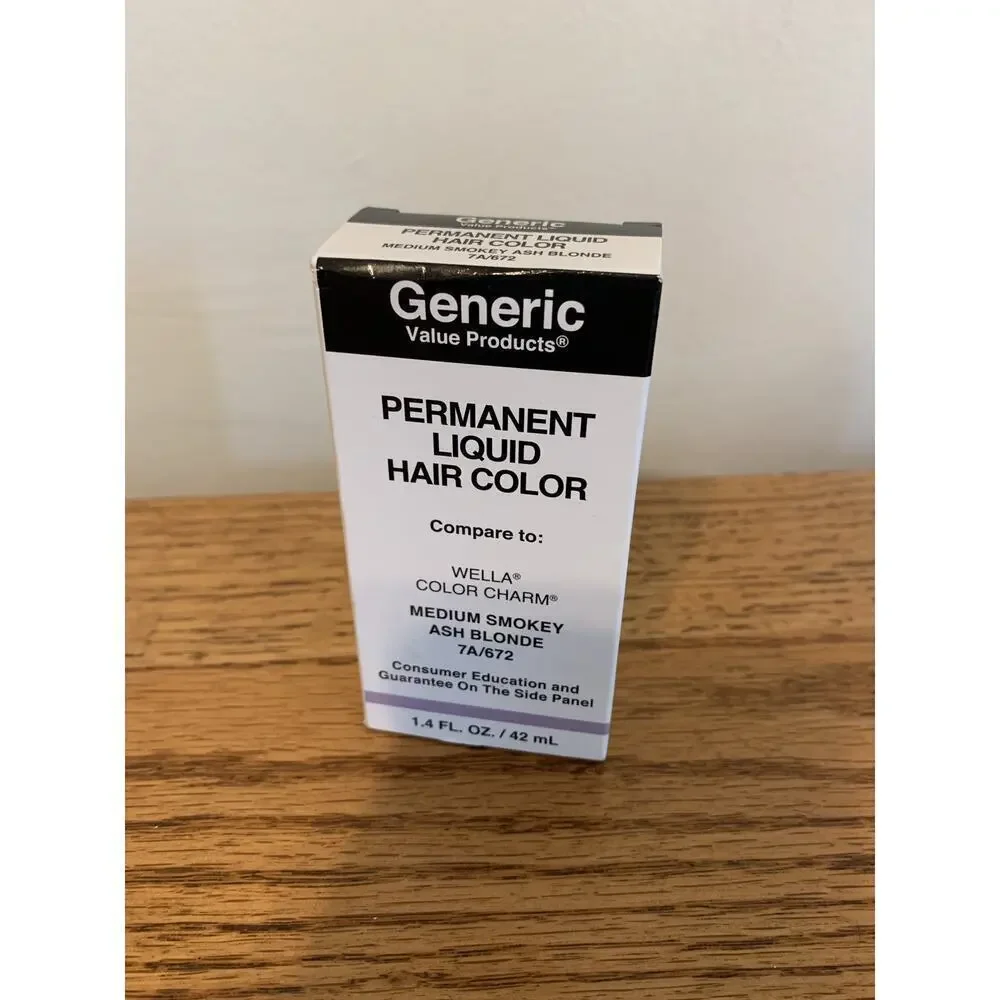 Generic Value Products 7A/ 672 Medium Smokey Ash Blonde Liquid Hair Color Wella